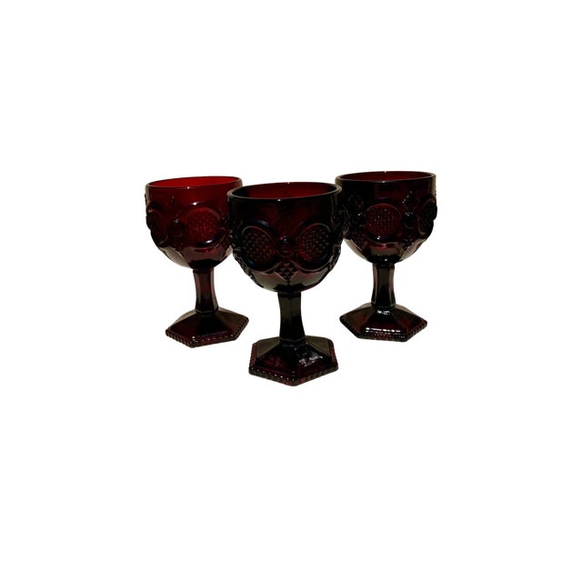 1970s Avon 1876 Cape Code Ruby Red Collection- 11 Pieces For Sale - Image 5 of 6