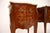 Metal Antique French Inlaid Marble Top Bedside Chests, 1900, Set of 2 For Sale - Image 7 of 11