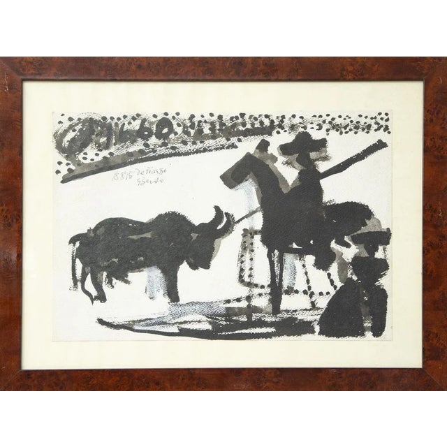 Homage to Picasso is an original drawing realized by Gian Paolo Berto, in 1975 Watercolored China ink drawing. Good...