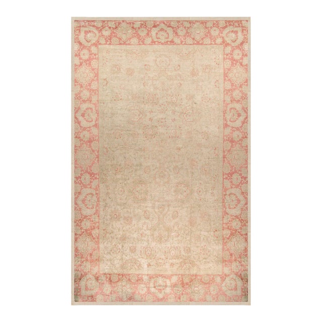 Vintage Circa 1960 Subdued Agra Design Rug 13ft 6in X 21ft 9in For Sale