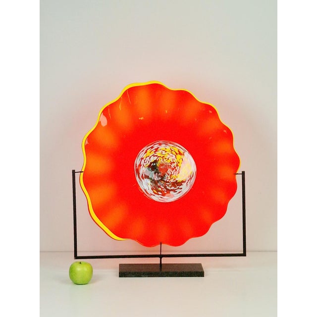 Large Murano Glass Artwork on a Stand, 2000s For Sale - Image 6 of 15
