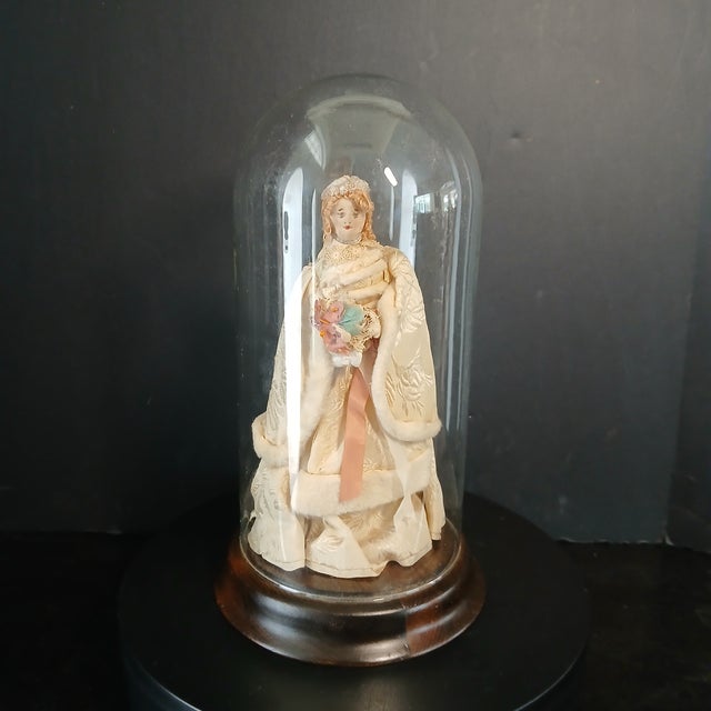 White Antique Handmade Bridal Doll 19th Century For Sale - Image 8 of 8
