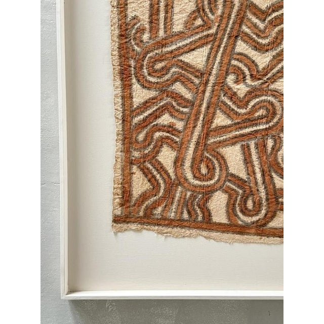 Vintage Mounted Tapa Cloth #4, 1950s For Sale - Image 4 of 7