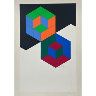Victor Vasarely, Bi-Hexa, 1975, Silkscreen For Sale