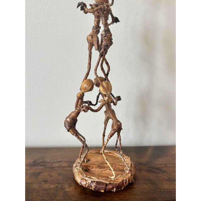 Late 20th Century Brutalist Husk Balancing Circus Performing Figures For Sale - Image 4 of 5