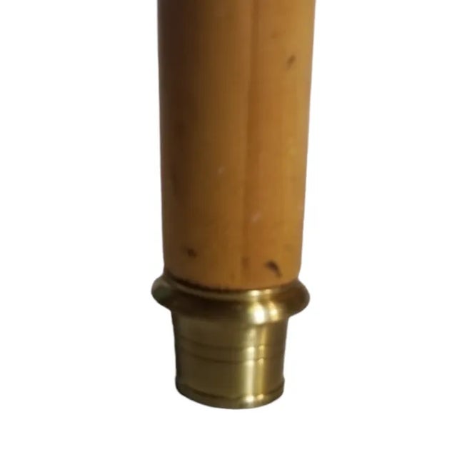 Biedermeier Biedermeier Style Burled Dining Table With Brass Feet, Late 20th Century For Sale - Image 3 of 11