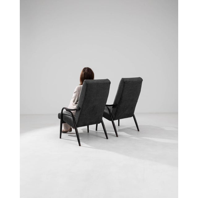 1960s 1960s Czech Upholstered Armchairs By TON - A Pair For Sale - Image 5 of 18