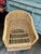 Vintage Braided Wicker Rattan Club Chair For Sale - Image 4 of 6