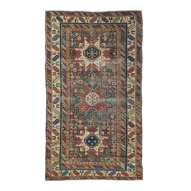 Antique Shirvan Rug 3'3'' x 5'9'' For Sale