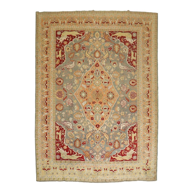 Animal Motif Turkish Inspired Agra Rug no. j5230 For Sale