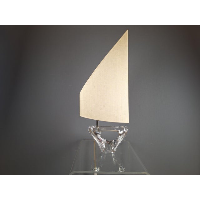 Crystal Glass Table Lamp from Daum France, 1960s For Sale - Image 6 of 6