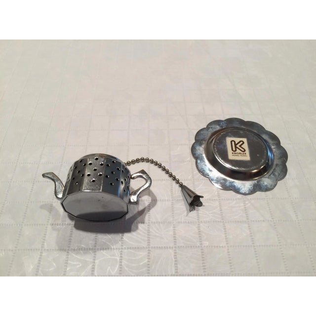 Contemporary Vintage Alfred E. Knobler & Co Tea Infuser For Sale - Image 3 of 13
