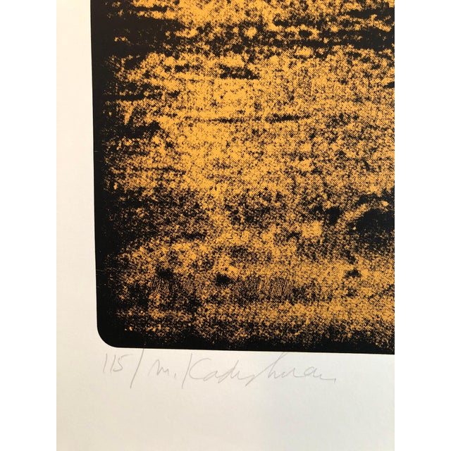 Menashe Kadishman, Israeli Modern Pop Art Photo Silkscreen Serigraph Palm Trees Kadishman, c.1979 For Sale - Image 4 of 7