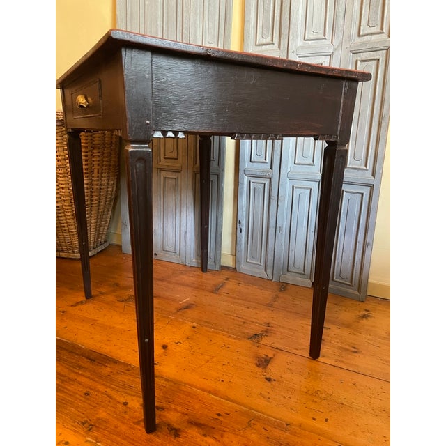 Black French Side Table in Pine For Sale - Image 8 of 16