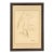 1930s Peter Marienus Camfferman Original Chalk Figural Drawing Signed Framed For Sale