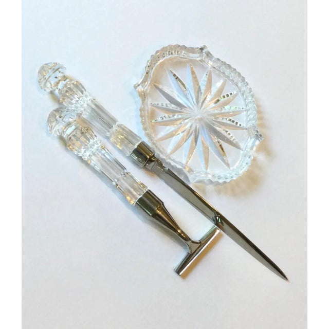 Mid-Century Modern Waterford Crystal Vanity Set - 3 Piece Set For Sale - Image 3 of 11