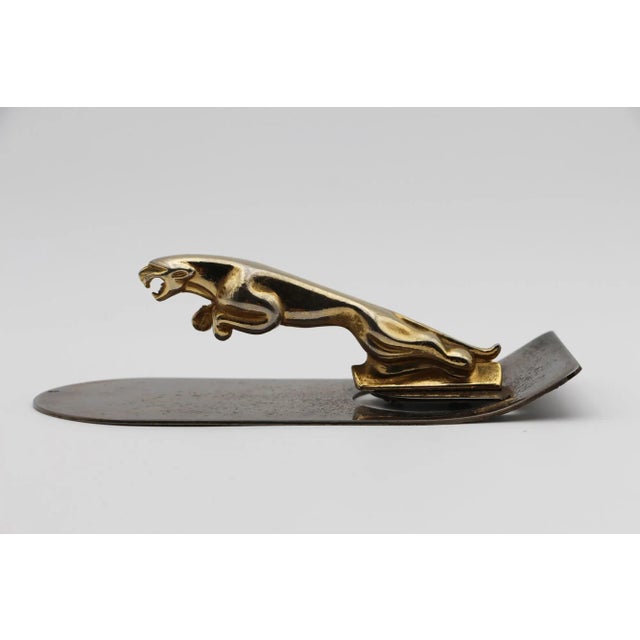 1970s Large Vintage Jaguar Metal Paper Clip For Sale - Image 4 of 13