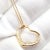 Tiffany and Co. Tiffany & Co. Elsa Peretti 18k Yellow Gold Diamond Open Heart Necklace For Sale - Image 4 of 10
