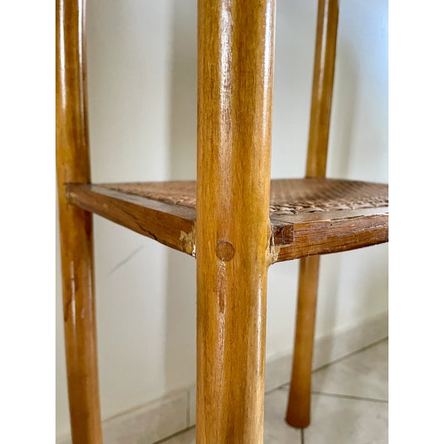 Cane Console with Elephant Legs, 1960 For Sale - Image 4 of 11