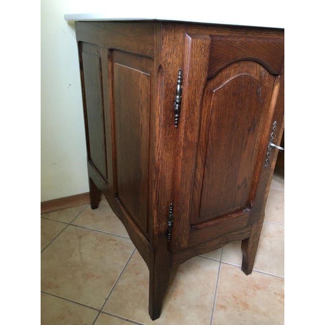 Oak Desk, 1970s For Sale - Image 4 of 13