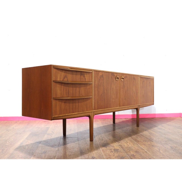 1960s Mid Century Modern Vintage Teak Sideboard Credenza by McIntosh For Sale - Image 14 of 15