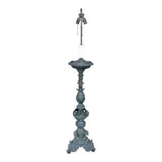1950s Classical Roman Bronze Floor Lamp For Sale