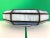 Mid Century Blue & White Tiffany Style Flush Light For Sale - Image 13 of 18