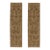 2010s Rug & Kilim’s European Style Twin Runners in Beige With Brown Floral Patterns For Sale
