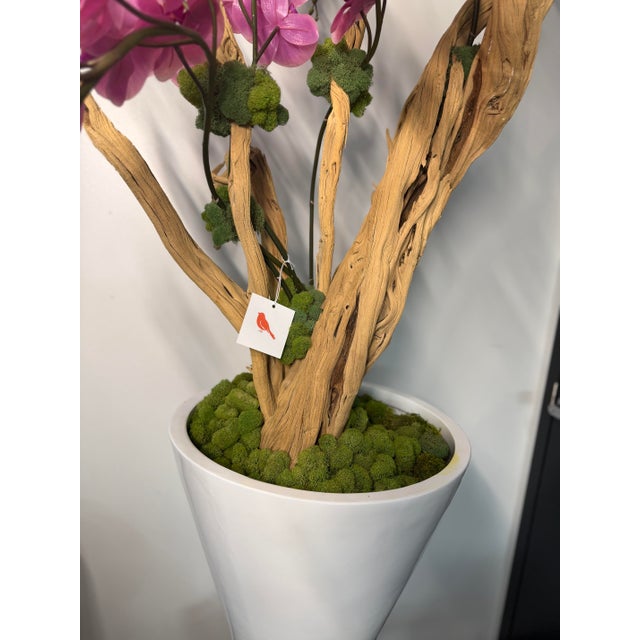 Contemporary Botanical Mix Floor Orchid For Sale - Image 3 of 7