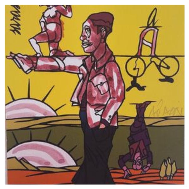 Valerio Adami, Morning Impromptus, Sarasvati, 2018, Watercolor Proof For Sale