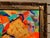 Textile Original Abstract Painting on Canvas by Serg Graff "Cheese", Coa, Gold Frame For Sale - Image 7 of 9