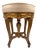 Late 19th-Century French Giltwood Piano Stool in Blush Linen For Sale