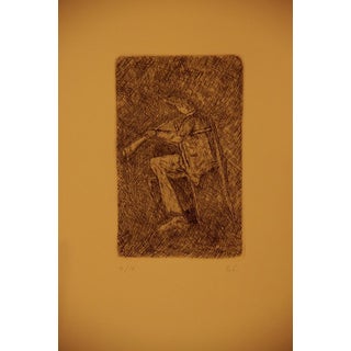 Sandro Chia, Door on the Left, 1960s, Etching For Sale
