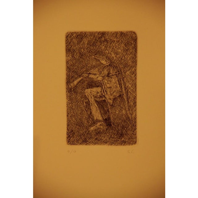 Sandro Chia, Door on the Left, 1960s, Etching For Sale