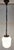 Antique Art Deco German Ceiling Lamp with Pink Marbled Glass Shade on a Brass Mount, 1920s For Sale - Image 4 of 9