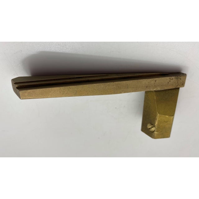 Metal Art Deco Style Reproduction Door Handles & Rosettes - a Pair For Sale - Image 7 of 9