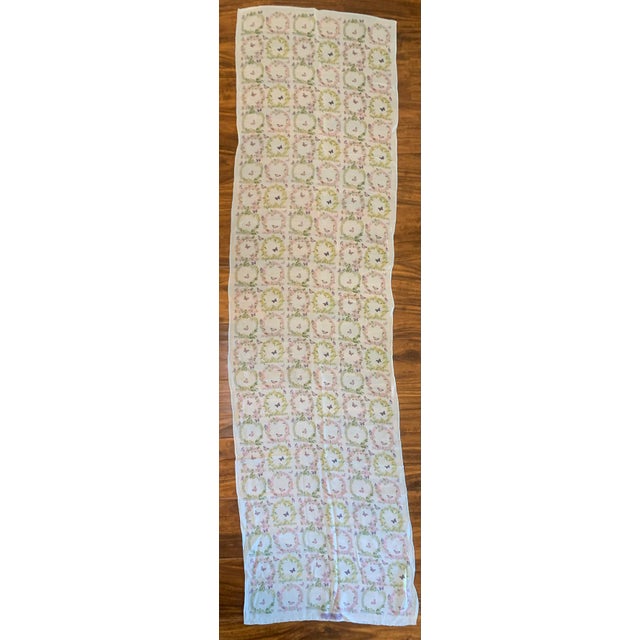 Traditional Vintage Salvatore Ferragamo Silk Scarf For Sale - Image 3 of 7