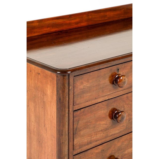 Victorian Chest of Drawers with Gallery Back For Sale - Image 6 of 13