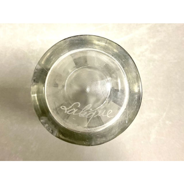 Glass White Glass Six Figurines Vase from René Lalique, 1912 For Sale - Image 7 of 8