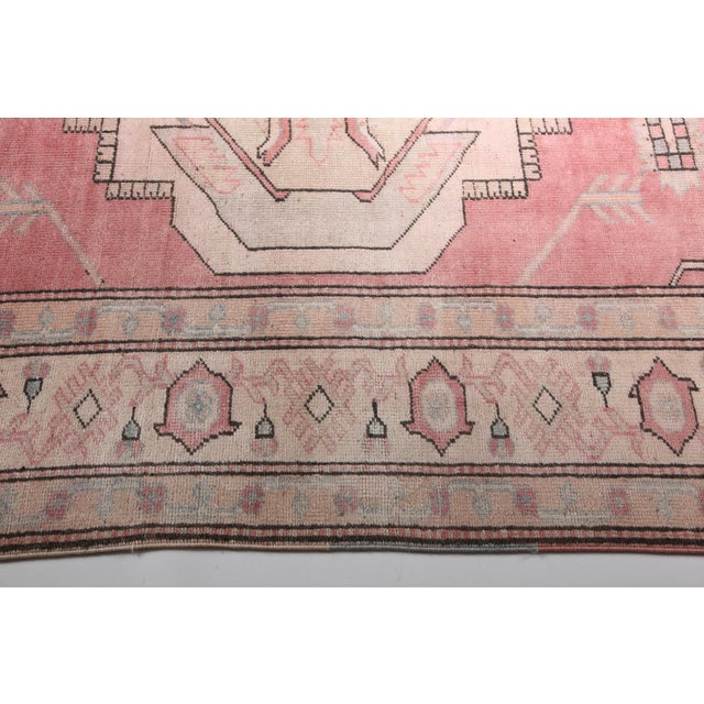 1980s Medallion Design Vintage Turkish Rug Carpet-10' 6'' X 7' 11'' For Sale - Image 10 of 12