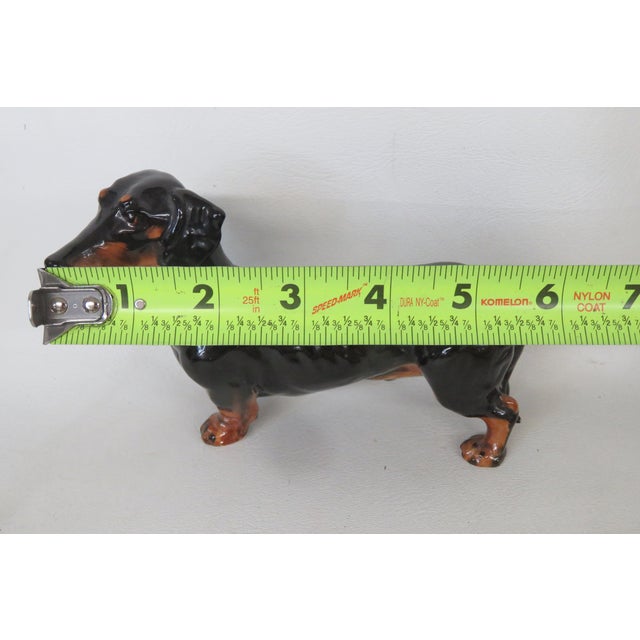 Black Royal Doulton Porcelain Hn1128 Dachshund Dog Figurine 4700b For Sale - Image 8 of 14
