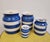 Farmhouse 1930's T. Green Cornish Ware Blue and White Ceramic Canister - Set of 4 For Sale - Image 3 of 12