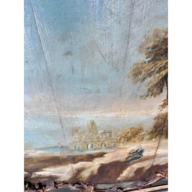 19th Century Italian Landscape Oil on Panel Painting For Sale - Image 11 of 12