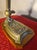 Art Deco Adjustable Notary Desk Lamp in Brass and Varnished Wooden Base, 1920, in Flawless conditions. Designed 1890 to...
