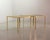 German Side Tables in Brass with Smokey Glass Top from Vereinigte Werkstätten, 1970s, Set of 2 For Sale - Image 4 of 16