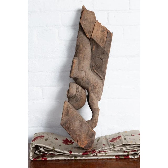 Antique Indian Mythological Guardian Lion with Gujerat For Sale - Image 11 of 11