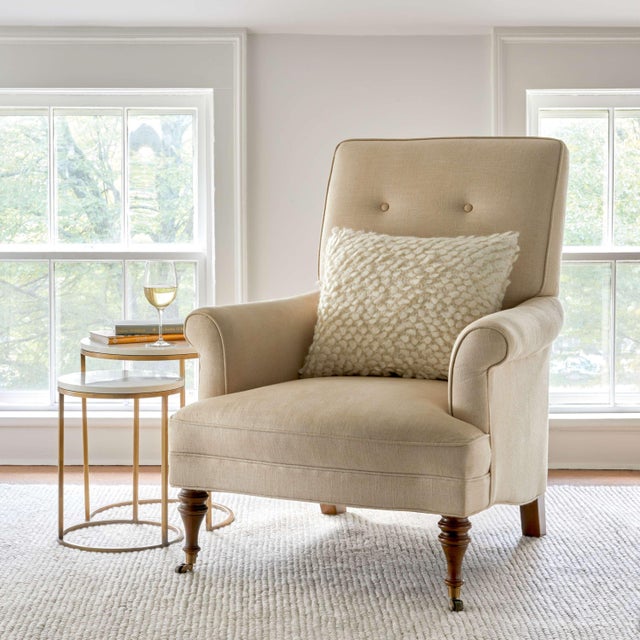 Contemporary Dash & Albert by Annie Selke Niels Ivory Woven Wool/Viscose Rug, 7' 6" x 9' 6" For Sale - Image 3 of 5