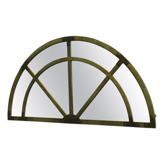Industrial Arch Top Window Mirror, 1970 For Sale