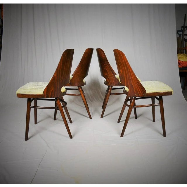 - Made in Czechoslovakia - Made of beechwood, fabric - Manufacturer: Ton Bystřice pod Hostýnem - Good, original condition...