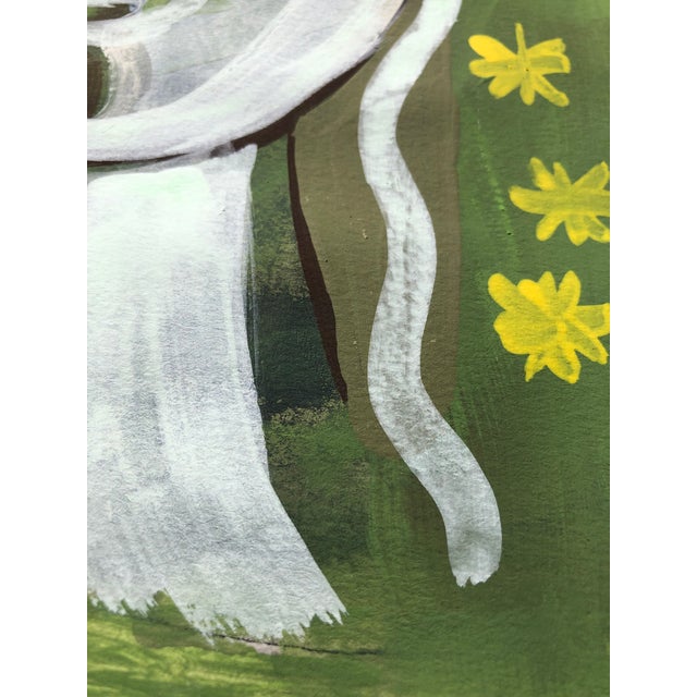 Original Painting on Paper by CL Auker, Star Gazer For Sale - Image 6 of 7